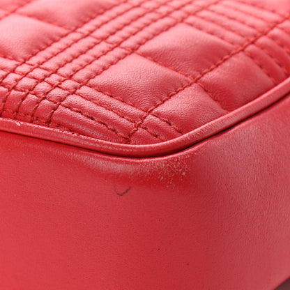 Burberry Lambskin Quilted Camera Bag Bright Red 11 of 13