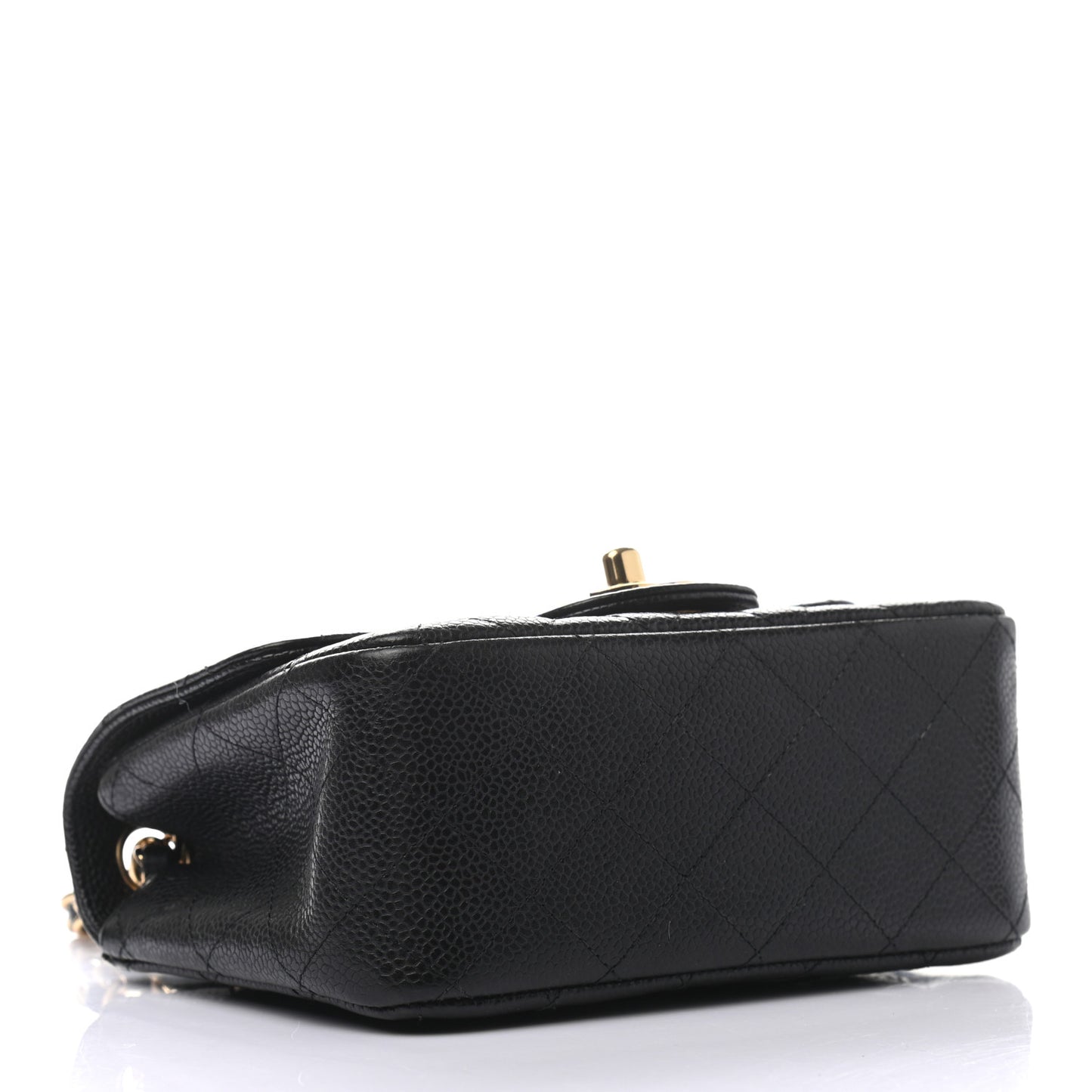 Caviar Quilted Mini Square Flap Black