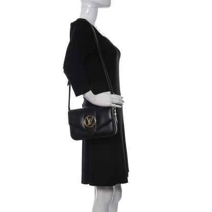 Louis Vuitton Smooth Calfskin LV Pont 9 Black 2 of 9