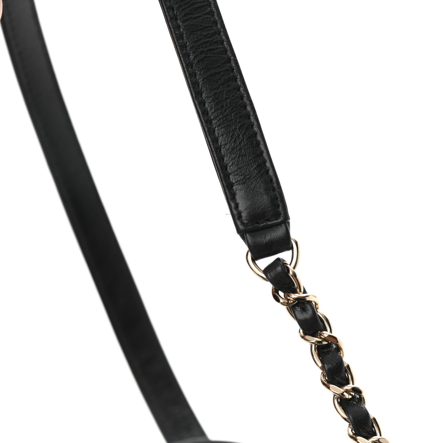 Glazed Aged Calfskin Quilted Small Duma Drawstring Backpack Black