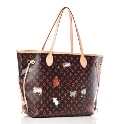 Louis Vuitton Catogram Neverfull MM Marron 4 of 14