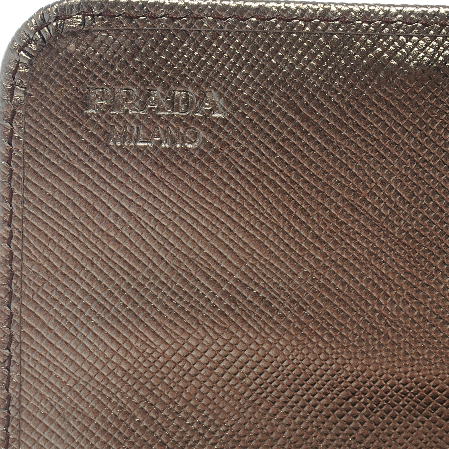 Prada Saffiano Stones Continental Wallet Piombo 6 of 8