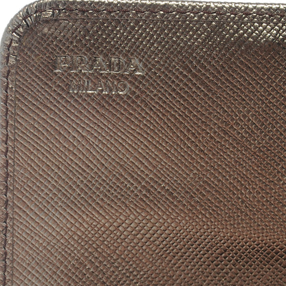 Prada Saffiano Stones Continental Wallet Piombo 6 of 8