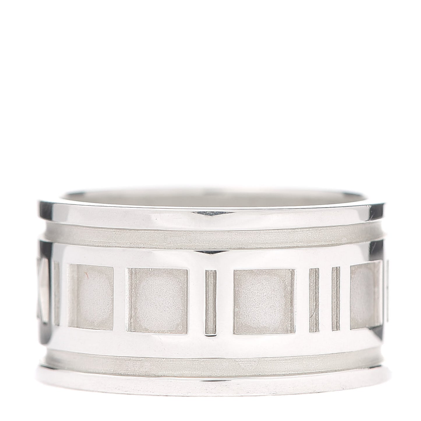 Sterling Silver 12mm Atlas Band Ring 63 10.25