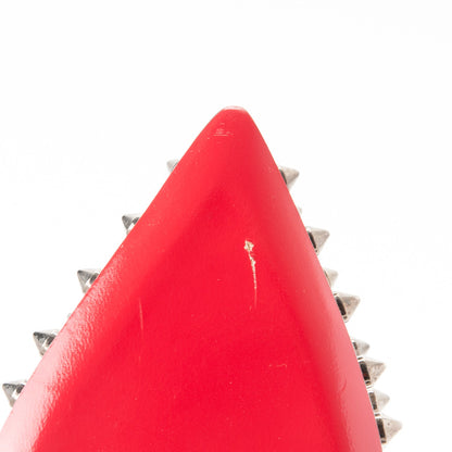 Christian Louboutin Flannel Pigalle Spikes Flats 35 Antracite Gun 8 of 8