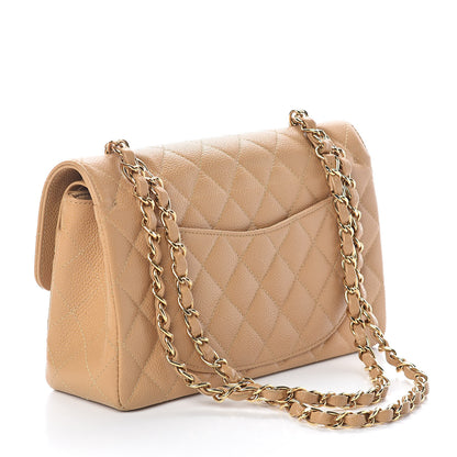 Chanel Caviar Quilted Small Double Flap Beige 3 of 11