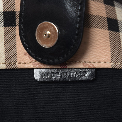 Burberry Haymarket Check Small Canterbury Tote Black 7 of 7