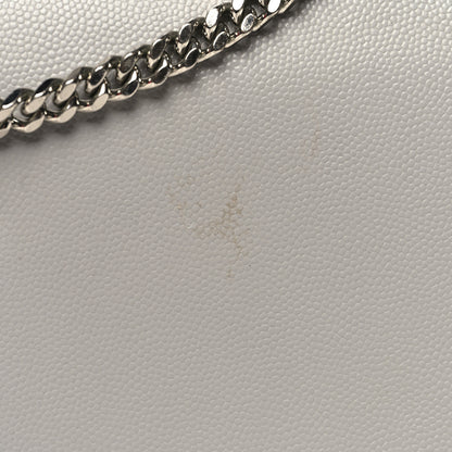 Saint Laurent Grain De Poudre Medium Classic Monogram Kate Satchel Souris 10 of 14