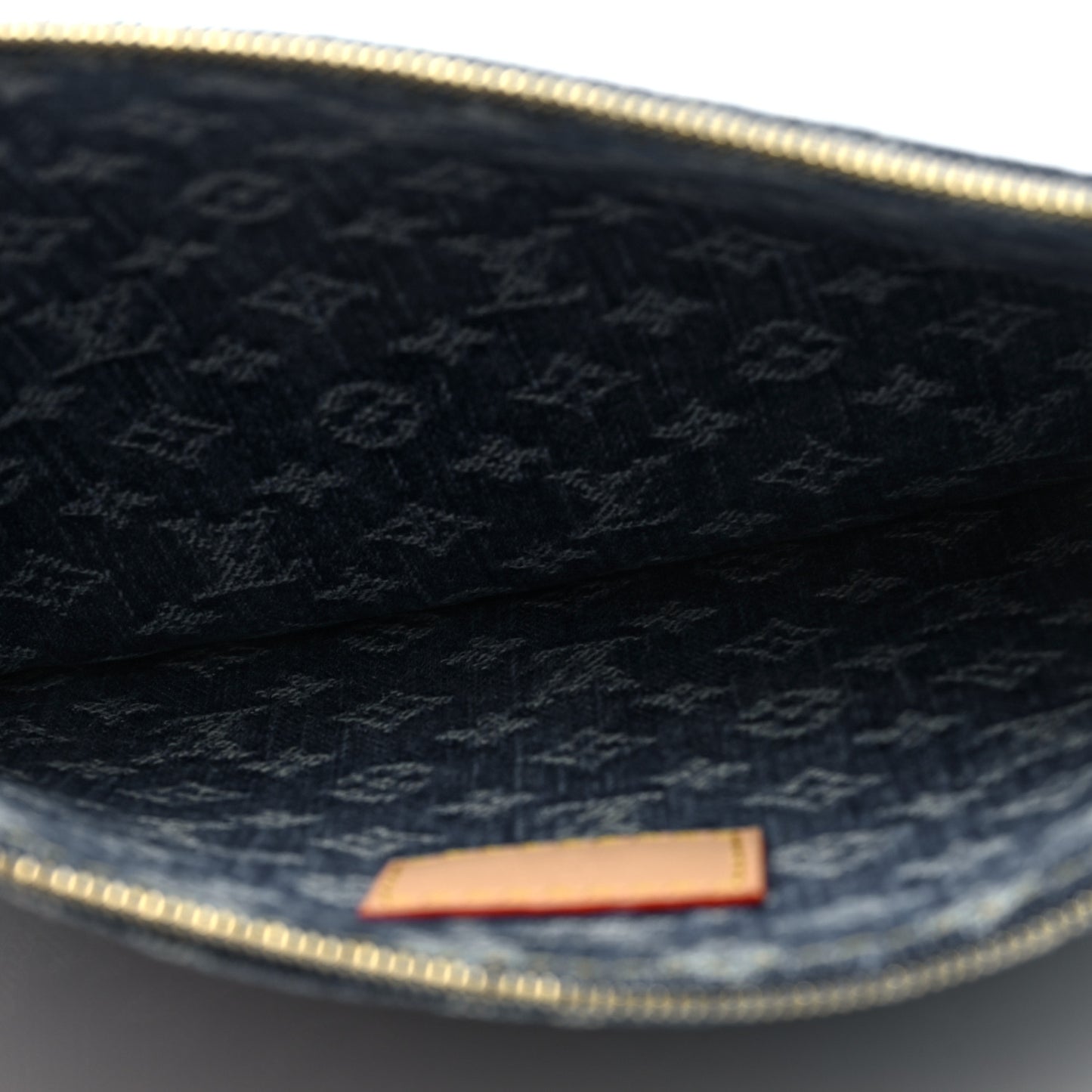Denim Monogram Jacquard Neverfull MM GM Blue