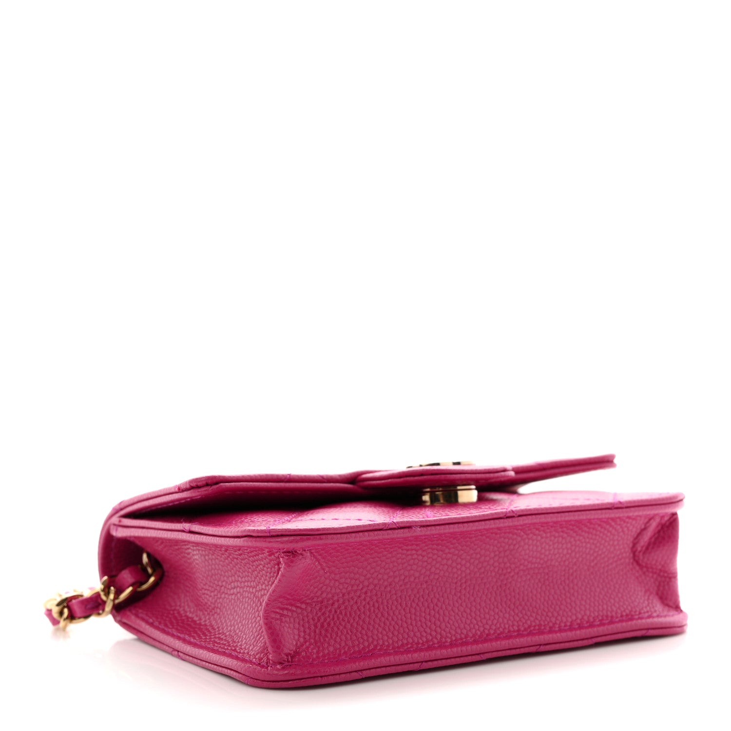 Chanel Caviar Quilted Mini Chain Bag Dark Pink 4 of 10
