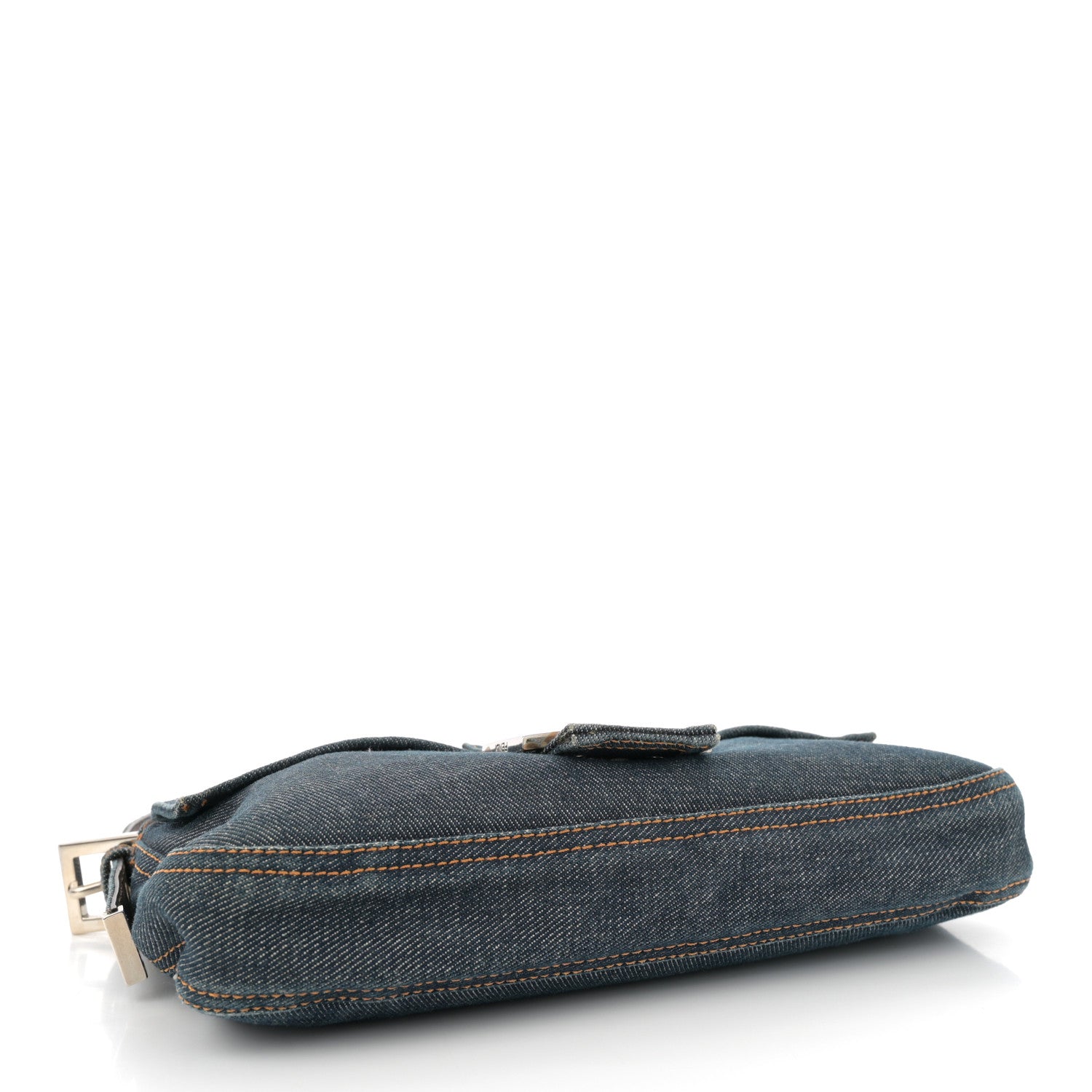 Fendi Denim Baguette Blue 4 of 10