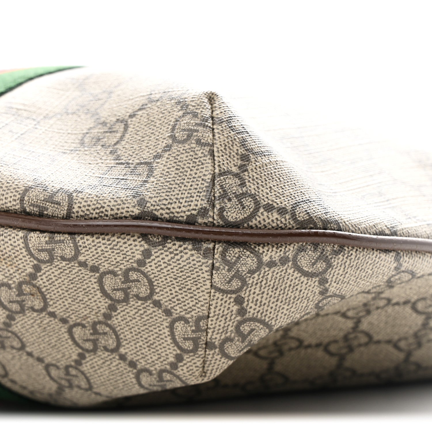 Gucci GG Supreme Monogram Web Small Ophidia Half Moon Hobo Brown Gucci GG Supreme Monogram Web Small Ophidia Half Moon Hobo Brown