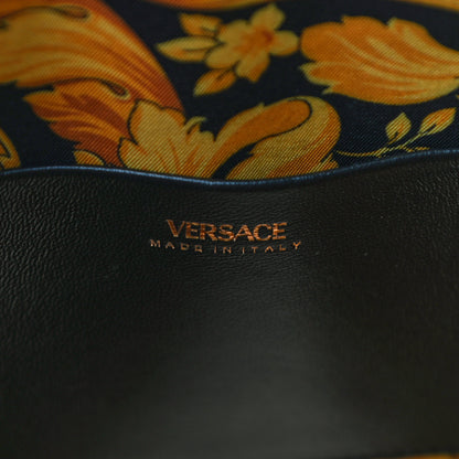 Versace Nappa Barocco Quilted Virtus Chain Shoulder Bag Black 6 of 10
