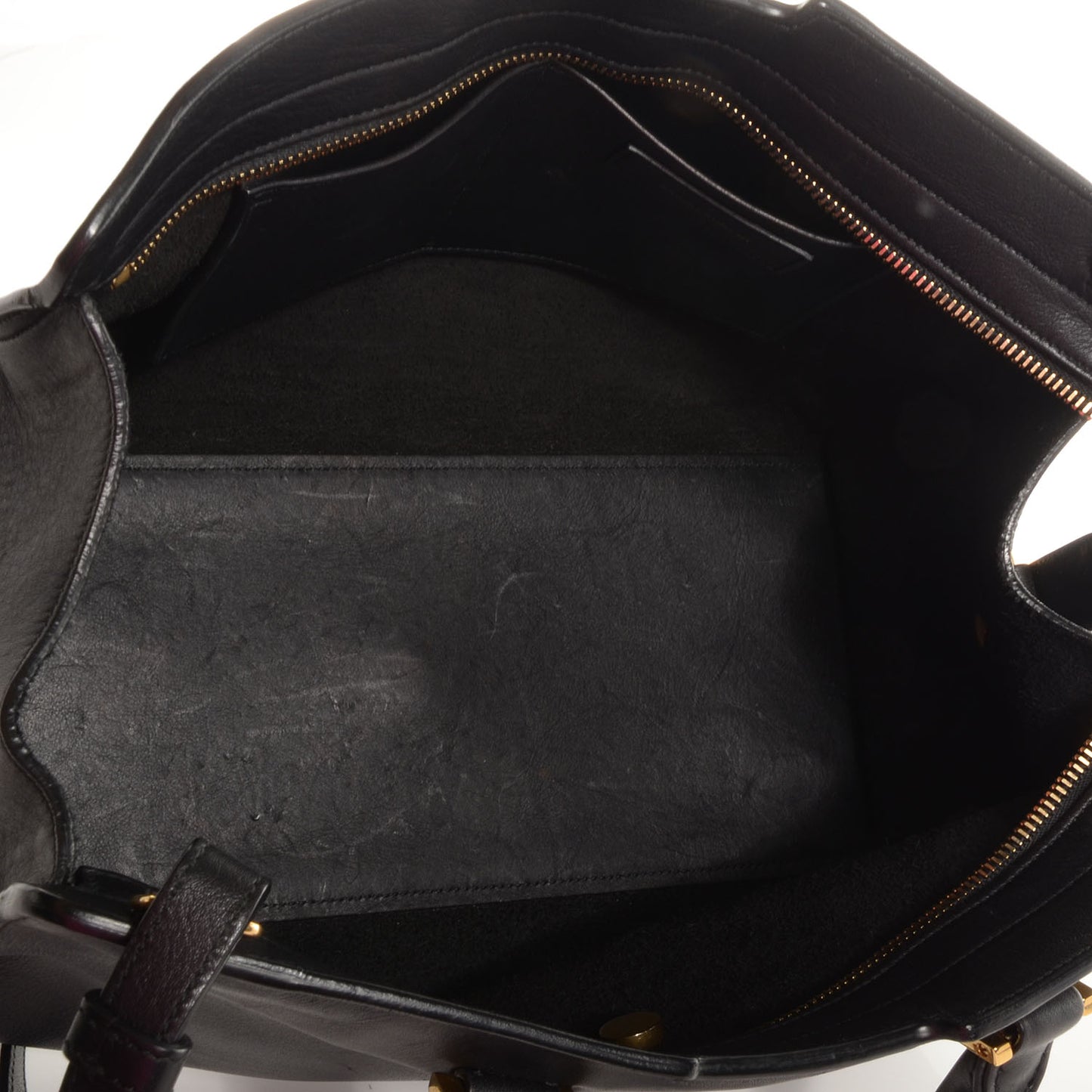 Leather Small Classic Y Cabas Black