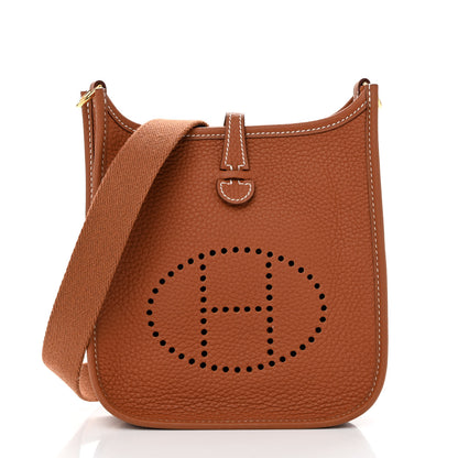 Hermes Taurillon Clemence Evelyne TPM Gold 1 of 10