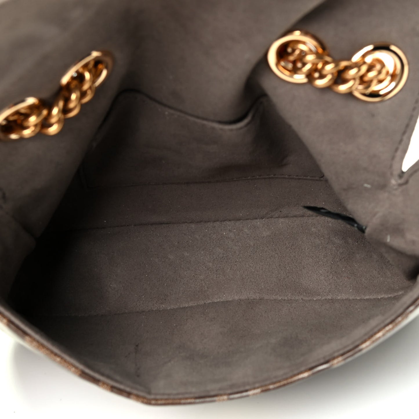 Glazed Fabric Vitello Century FF 1974 Stamp Patch Mini Double F Crossbody Bag Mogano Panna Black