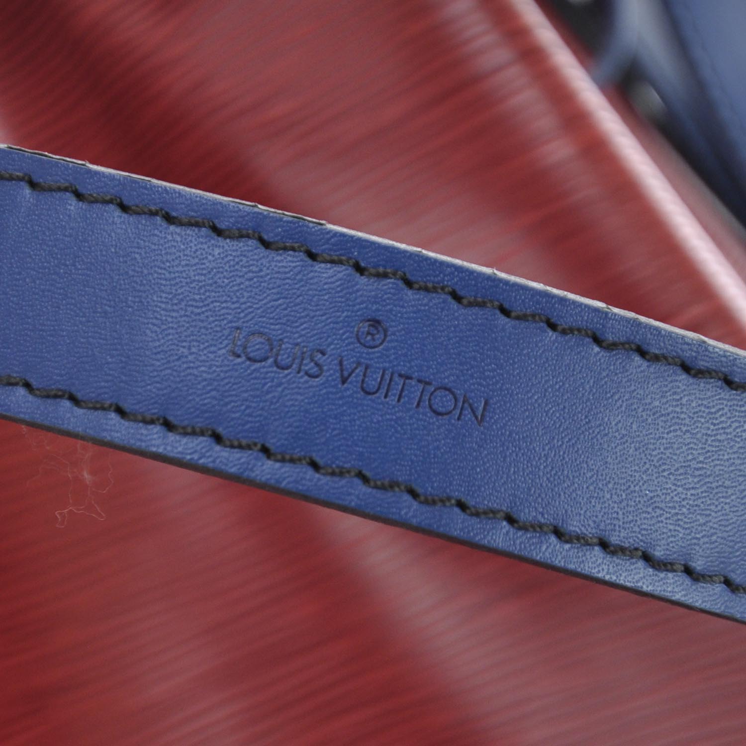 Louis Vuitton Epi Large Noe Red Blue 9 of 12