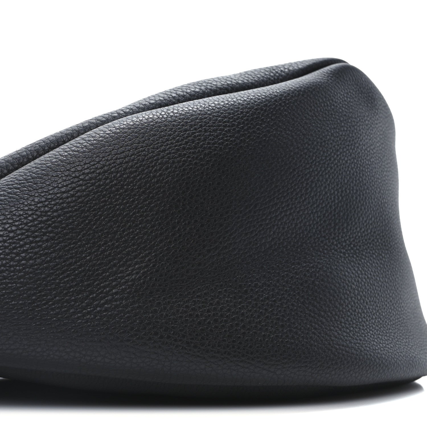 The Row Grained Calfskin Large Slouchy Banana Bag Black 8 of 9