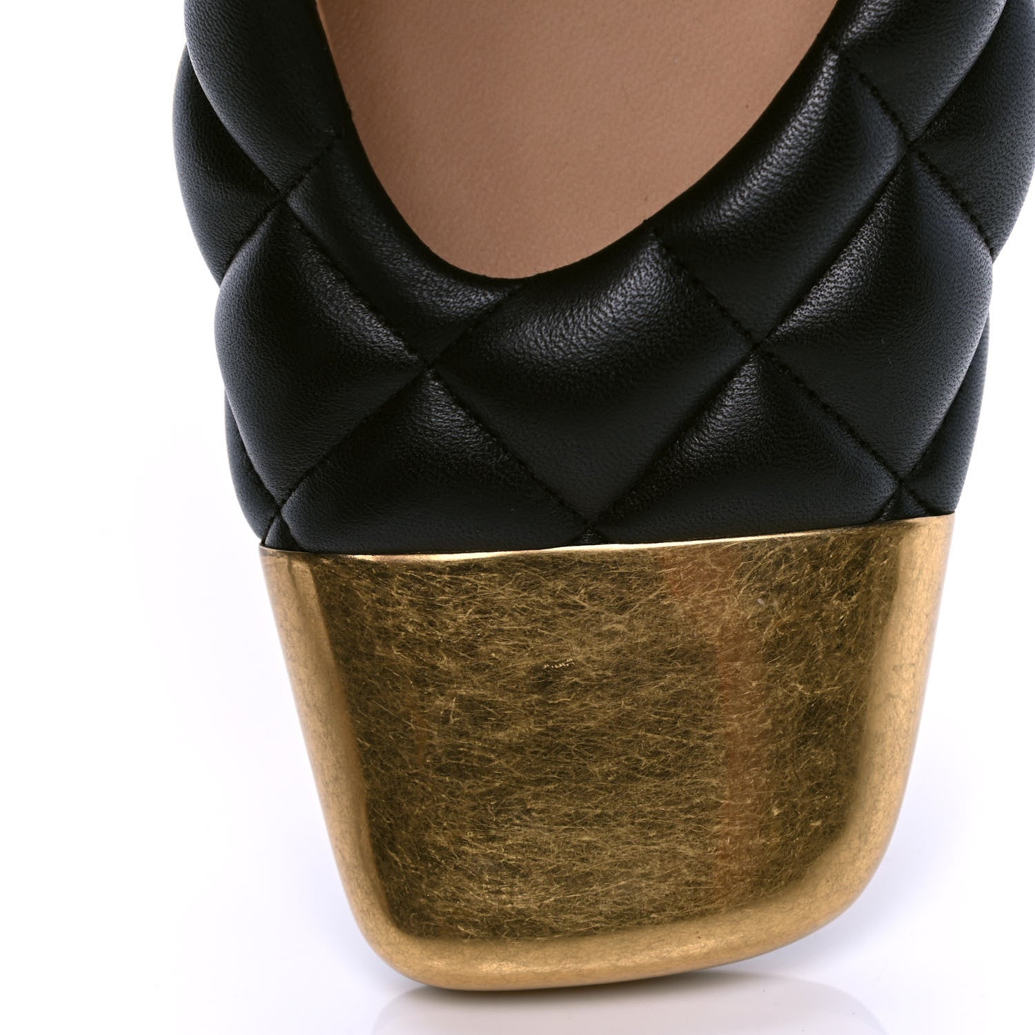 Bottega Veneta Nappa Matelasse Captoe Pumps 38 Black 6 of 6