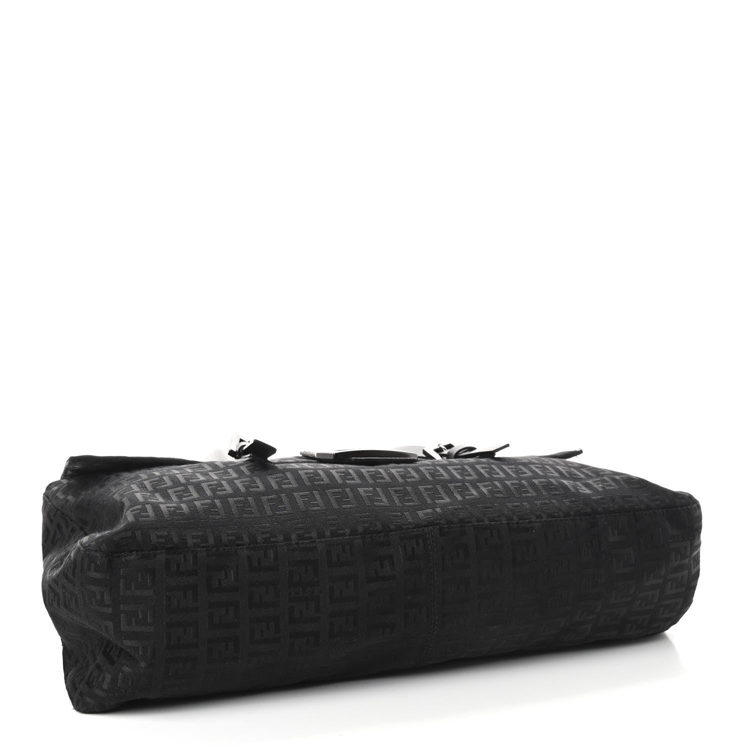 Fendi Zucchino Small Shoulder Bag Black 3 of 8