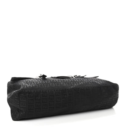 Fendi Zucchino Small Shoulder Bag Black 3 of 8