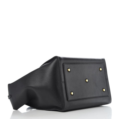 Celine Smooth Calfskin Large Bi-Color Tie Knot Tote Black Navy 4 of 20