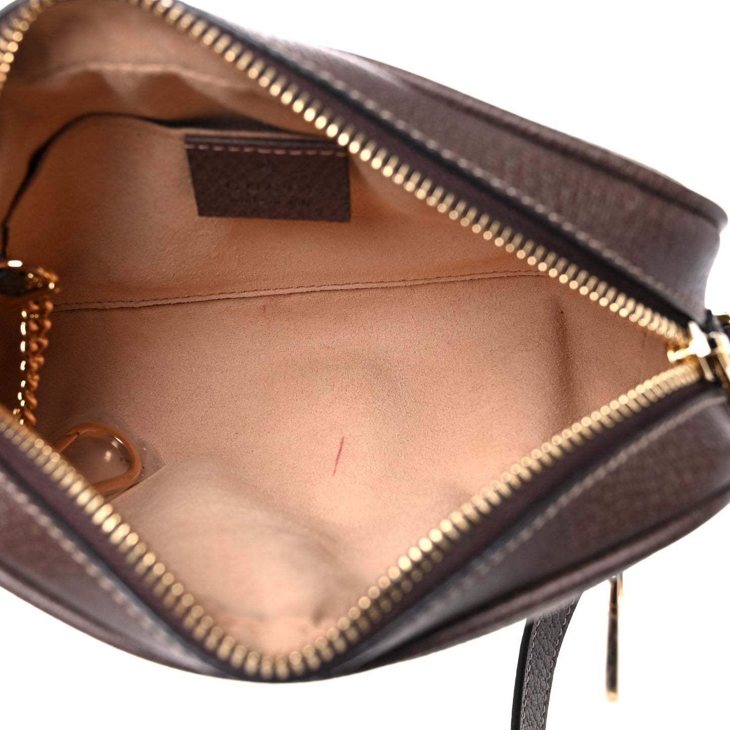 GG Supreme Monogram Web Mini Ophidia Shoulder Bag Brown