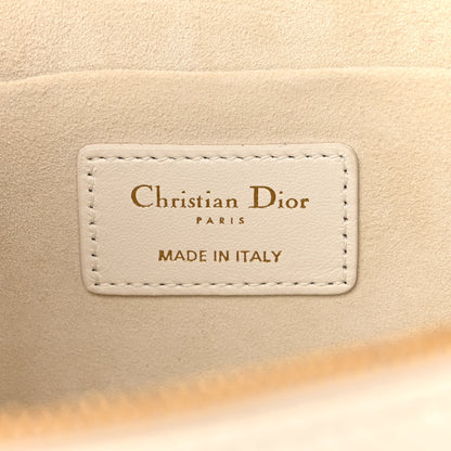 Christian Dior Lambskin Cannage DiorAmour Small Diortravel Vanity Case Latte 6 of 9