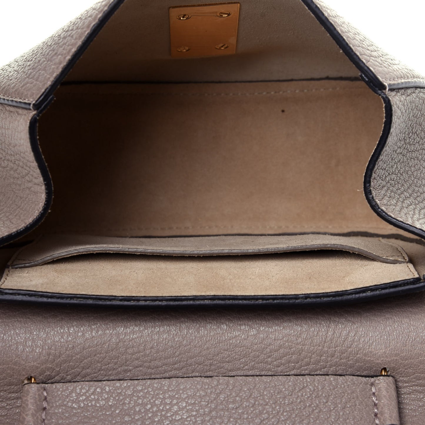 Grained Lambskin Mini Drew Shoulder Bag Motty Grey
