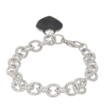 Tiffany Sterling Silver Heart Tag Charm Bracelet 2 of 3