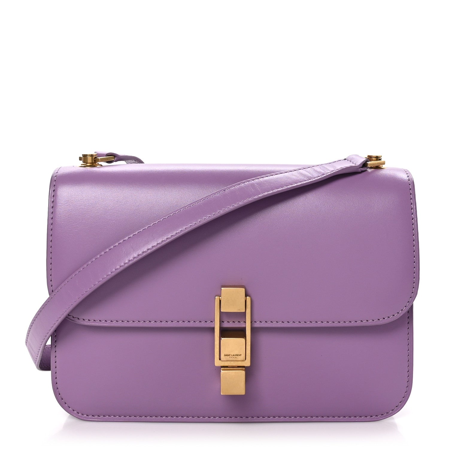 Saint Laurent Smooth Calfskin Carre Satchel Lilas 1 of 10