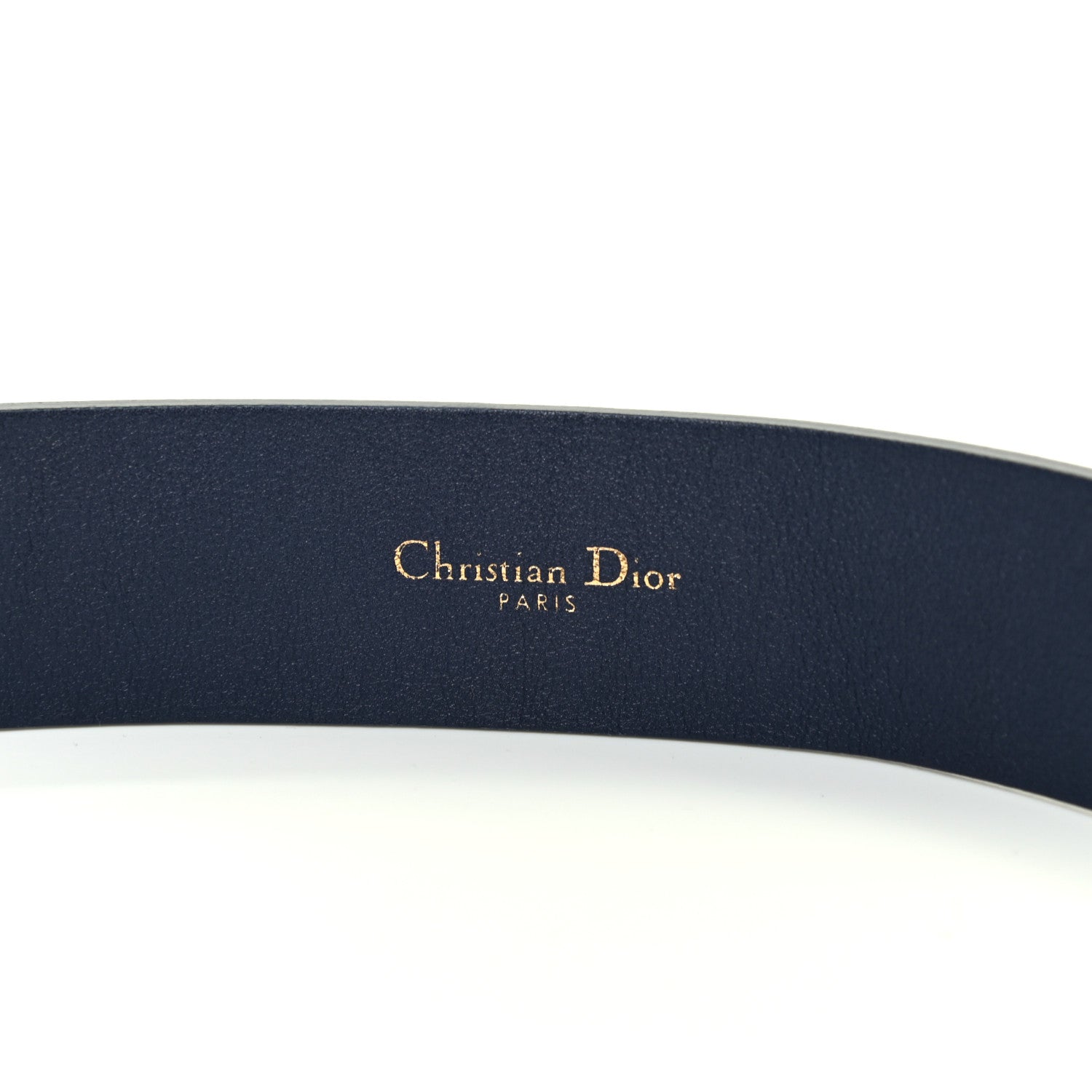 Christian Dior Calfskin Diorquake Belt 75 Navy 3 of 5