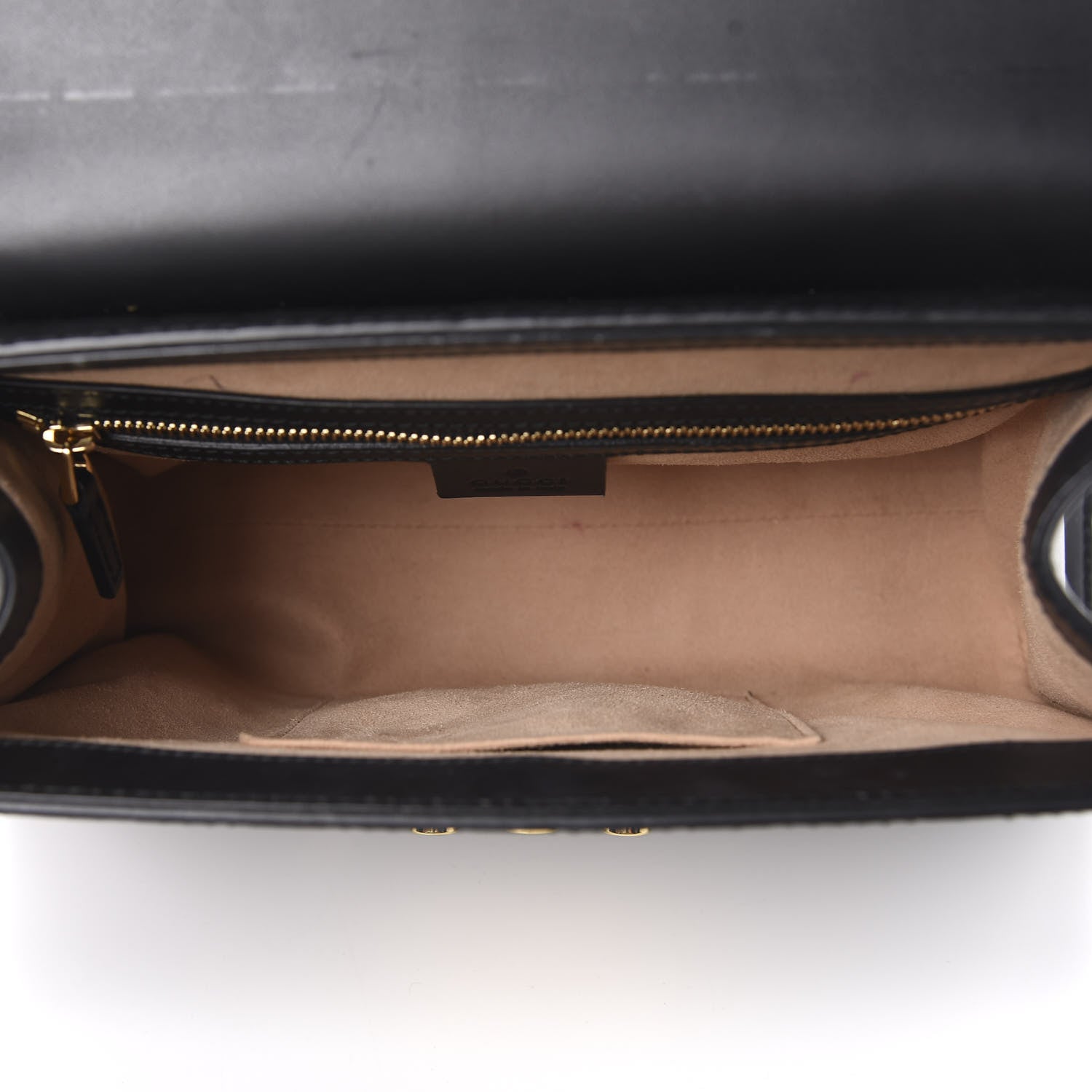 Gucci Guccissima Signature Small Padlock Top Handle Bag Black 4 of 11