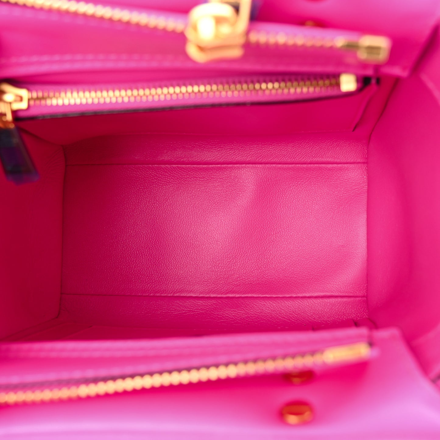 Nappa Tonal Monochrome Small One Stud Handbag Pink PP