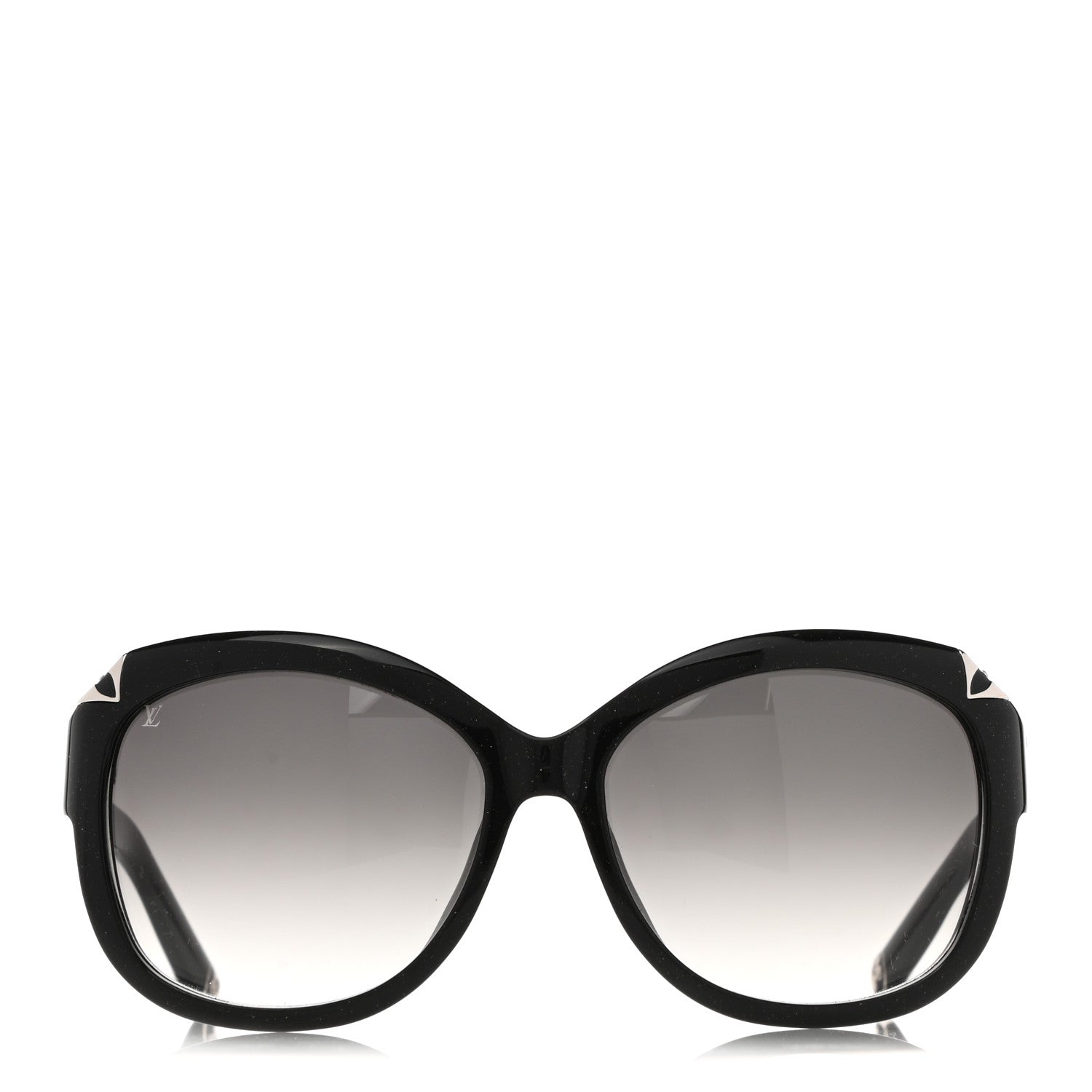 Louis Vuitton Acetate Hortensia Sunglasses Z0485E Black Glitter 3 of 8