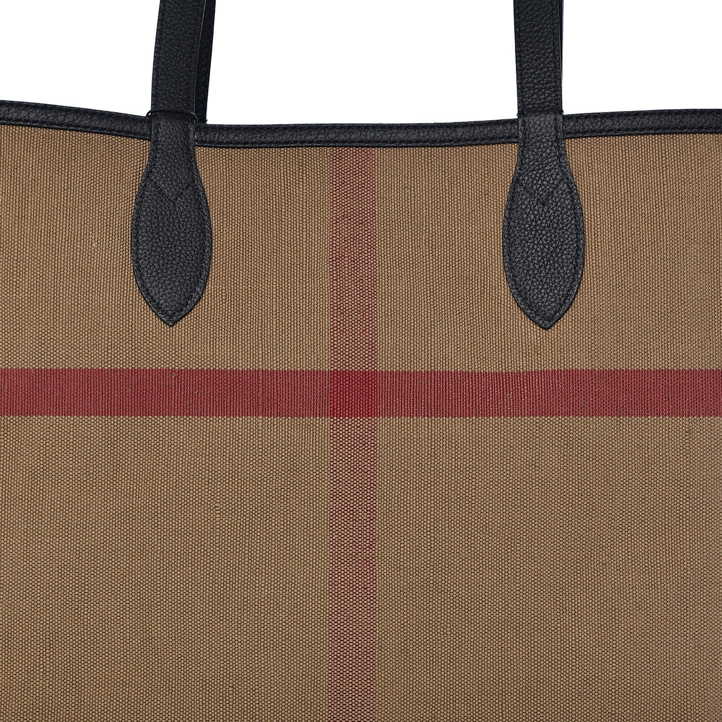 Coated Canvas Mega Check Medium Doodle Tote Black