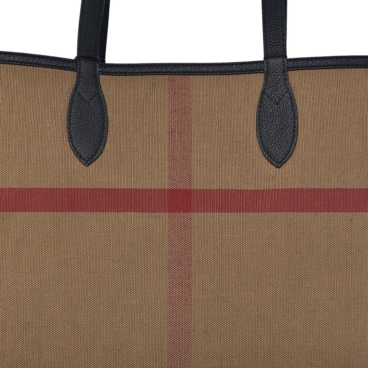 Burberry Coated Canvas Mega Check Medium Doodle Tote Black 14 of 15