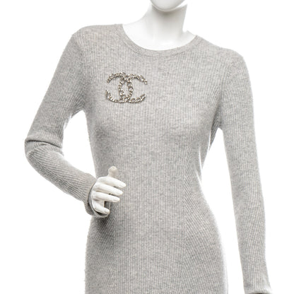 Chanel CC Chain Brooch Pin Silver 2 of 4