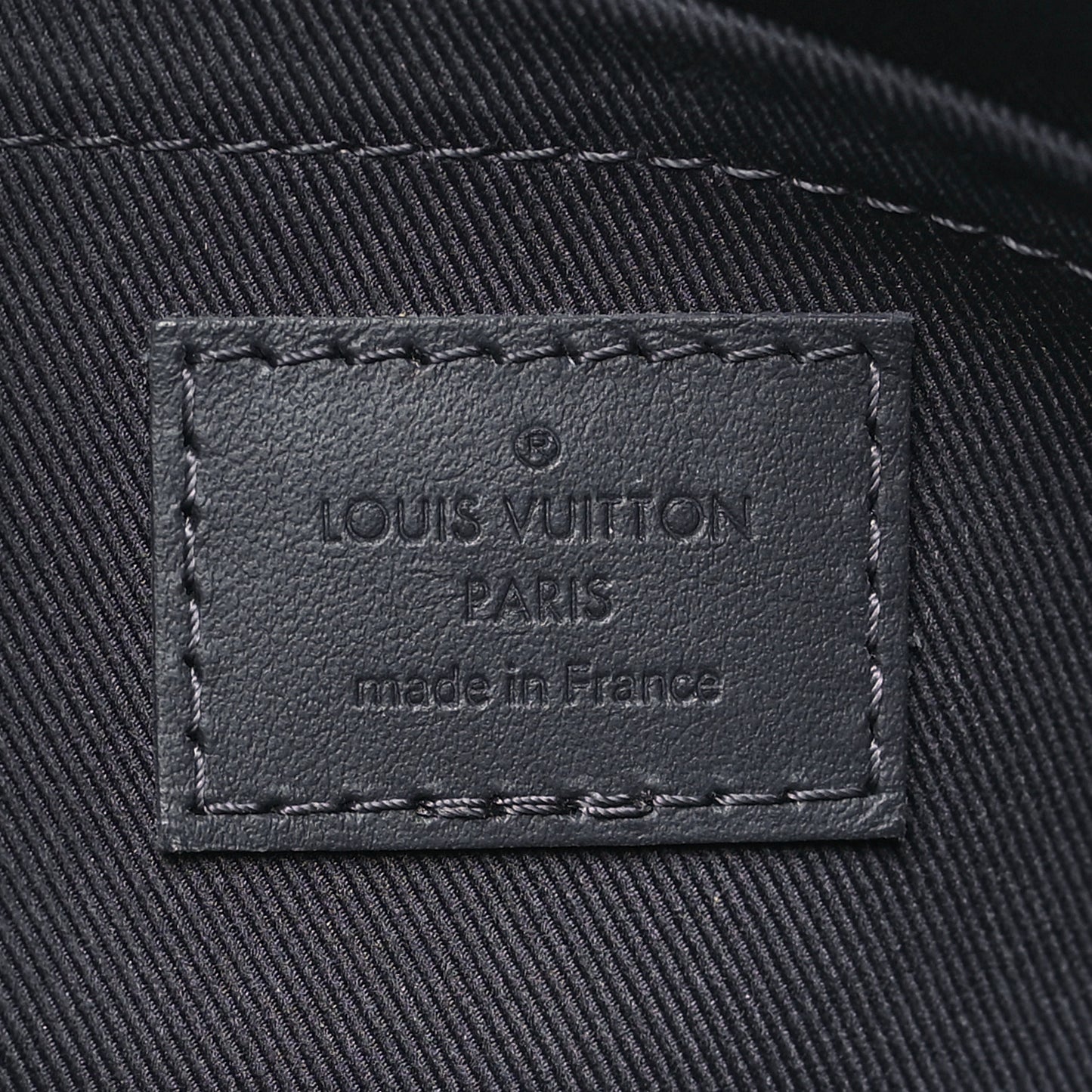 Grained Calfskin Aerogram City Keepall Ink Blue