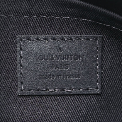 Louis Vuitton Grained Calfskin Aerogram City Keepall Ink Blue 6 of 9