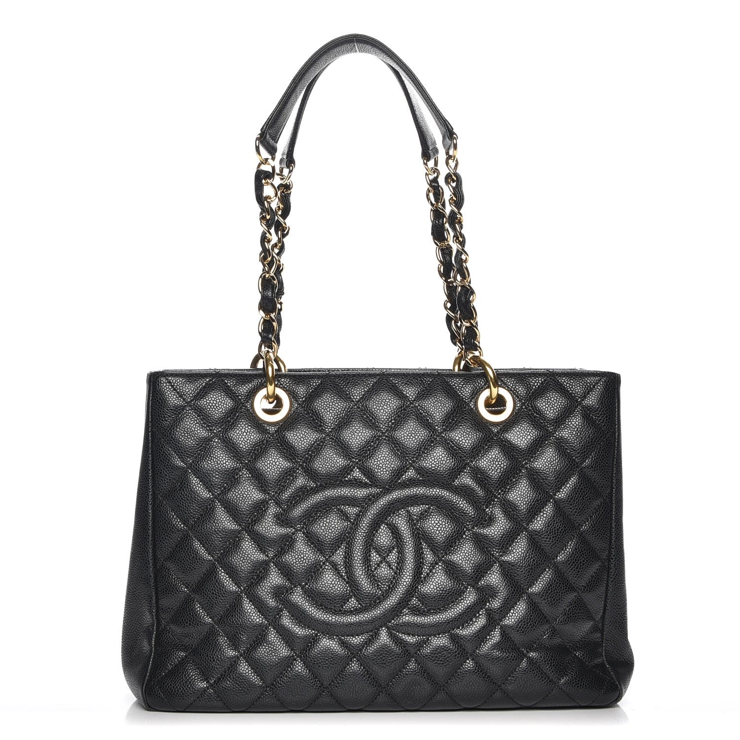Chanel Caviar Quilted Grand Shopping Tote GST Black 1 of 7
