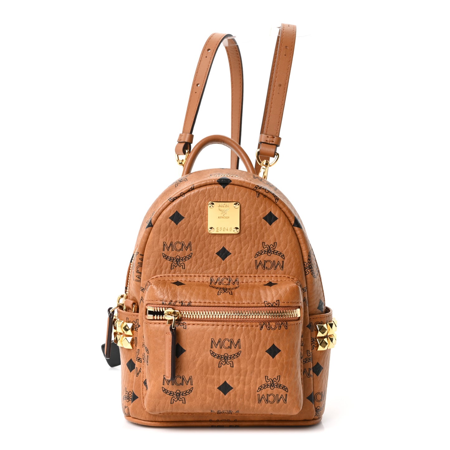 Visetos Side Stud X-Mini Stark Backpack Cognac