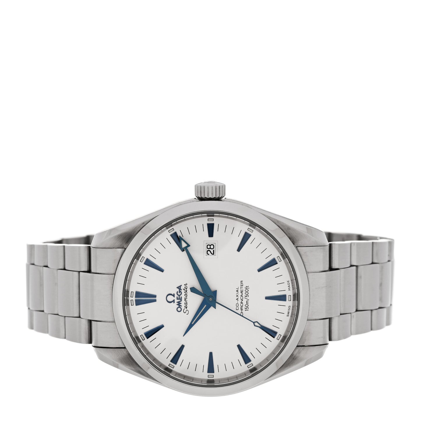 Stainless Steel 42.2mm Seamaster Aqua Terra 150M Co-Axial Automatic Watch White 2502.33.00