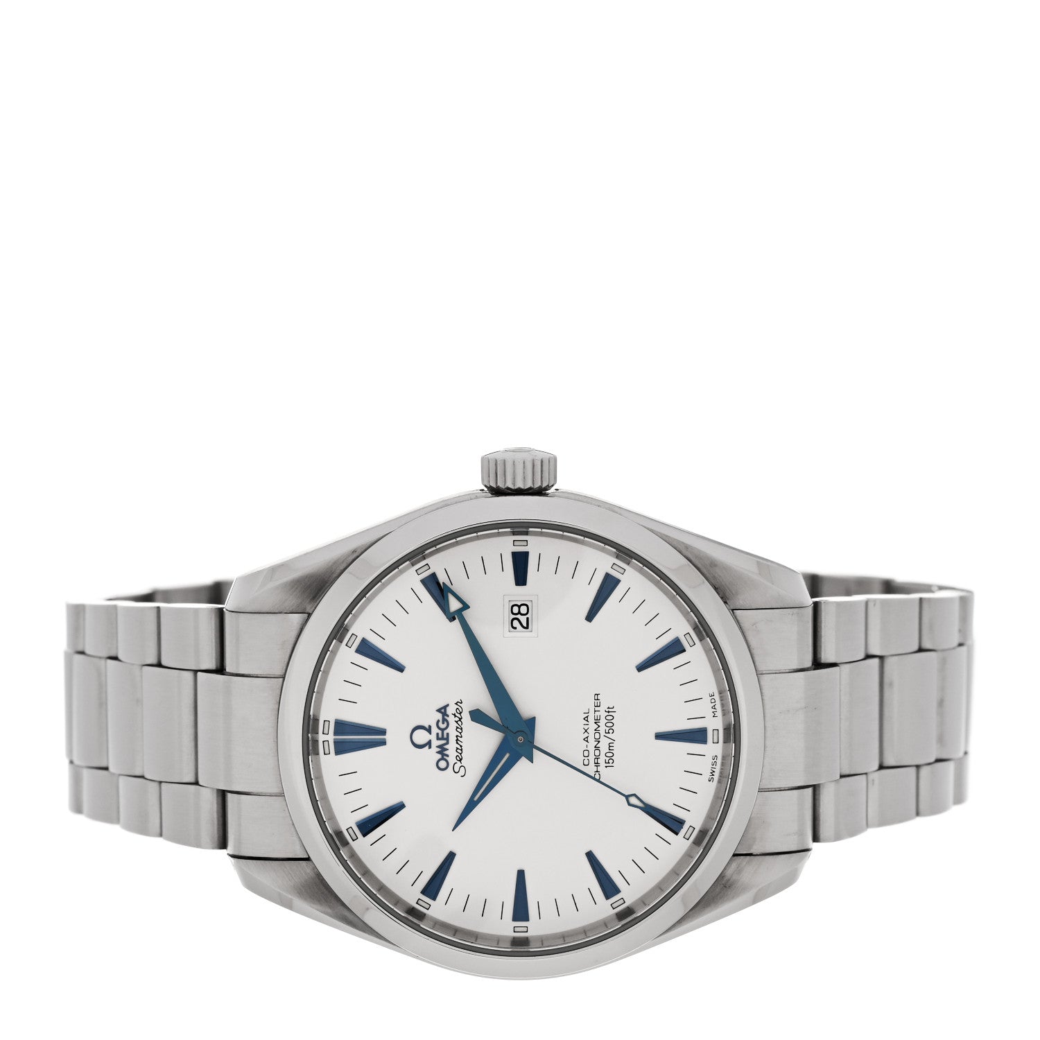 Omega Stainless Steel 42.2mm Seamaster Aqua Terra 150M Co-Axial Automatic Watch White 2502.33.00 2 of 4