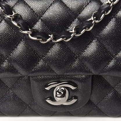 Chanel Iridescent Caviar Quilted Mini Rectangular Flap Black 8 of 10