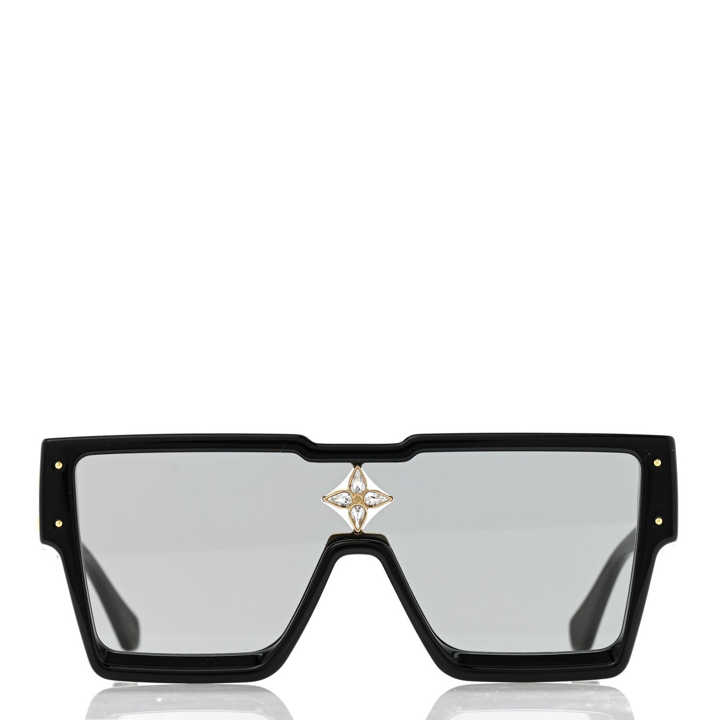 Acetate Swarovski Crystal Cyclone Sunglasses Z1578E Black
