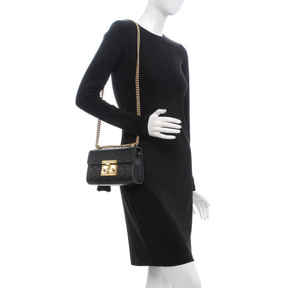Gucci Guccissima Small Padlock Shoulder Bag Black 3 of 15