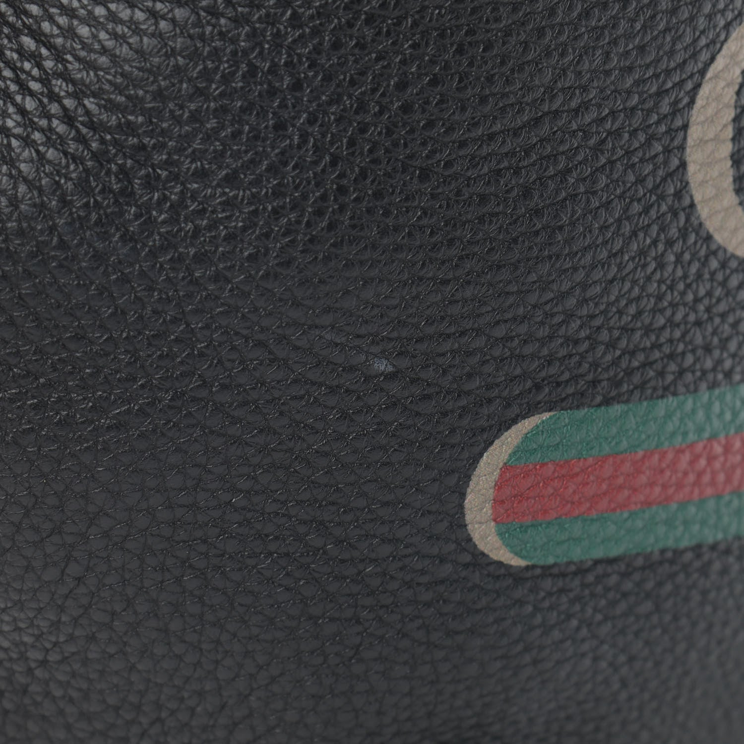 Gucci Grained Calfskin Logo Belt Bag Black 11 of 11