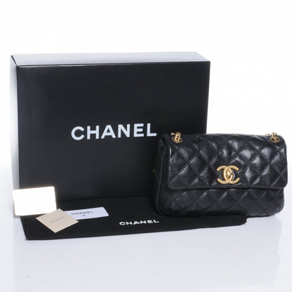 Chanel Calfskin Quilted Retro Chain Flap Black 5 of 8