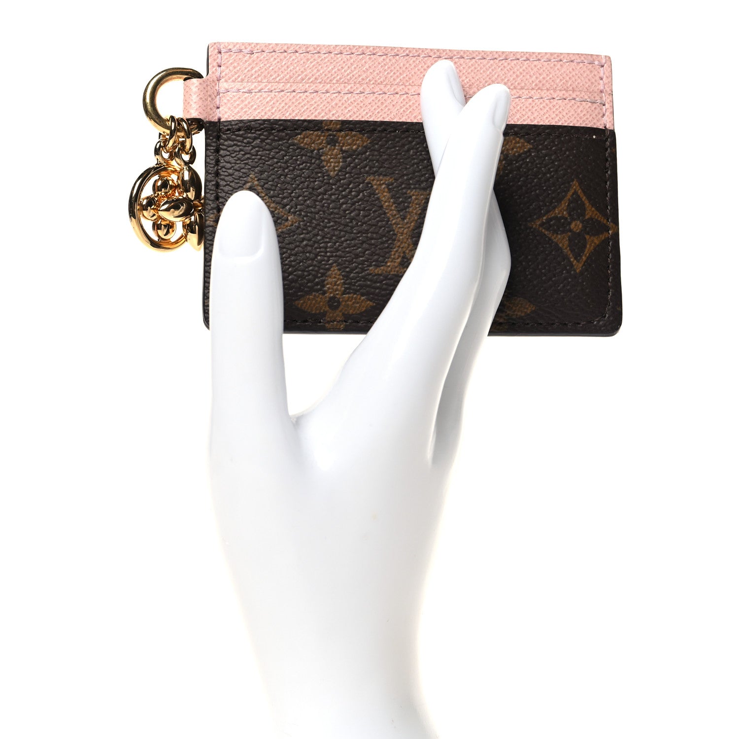 Louis Vuitton Monogram LV Charms Card Holder Rose Ballerine 2 of 6